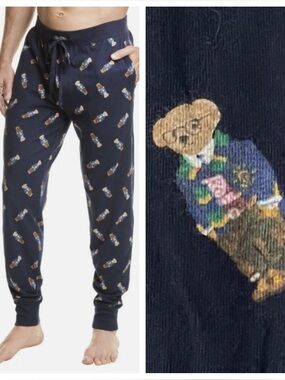 Polo Ralph Lauren Men's Polo Bear Pajama Jogger Pants Size Large 54418